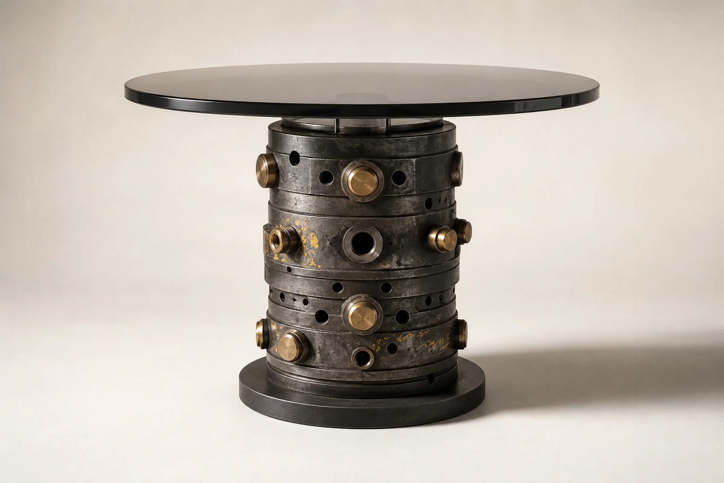 Full packshot of SWIVEL 75 with concentric machined rings.